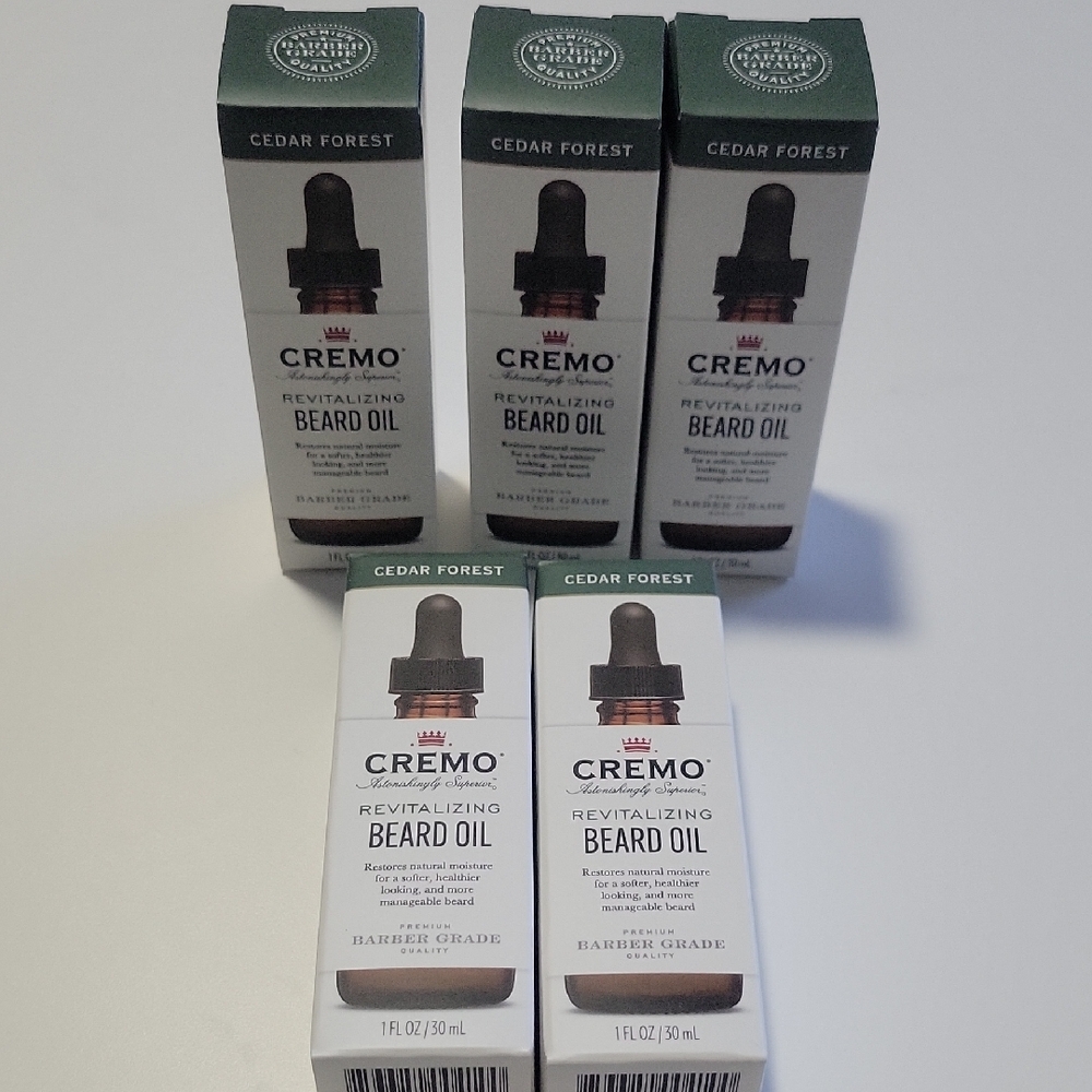 Cremo Cedar Forest Beard Oil ..bundle Of 5